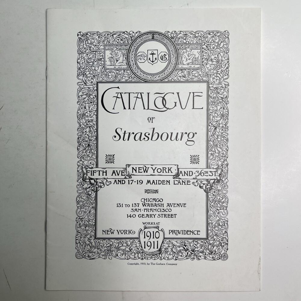 1997 Reprint Of Gorham Strasbourg 1910 Catalogue Eden Sterling Company Flatware